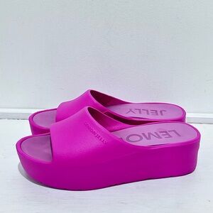 Lemon Jelly Women's‎ Pink Wedge Sandals Platform Sandals Size 8